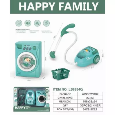 Zestaw odkurzacz i pralka Maksik