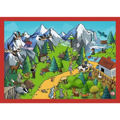 Puzzle 4w1 - Podr�e Treflik�w (35+48+54+70 el.)