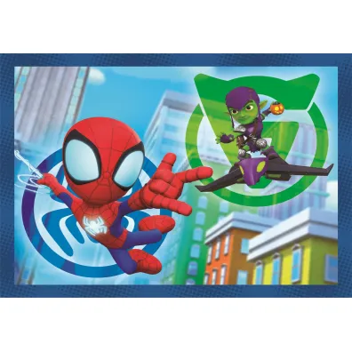 Puzzle 4w1 - SuperColor. Spidey (12+16+20+24 el.) Clementoni