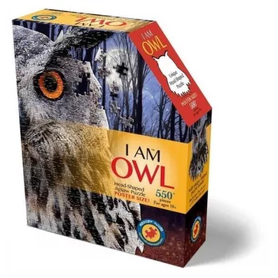 Puzzle konturowe 550 el. I am - Sowa Madd Capp