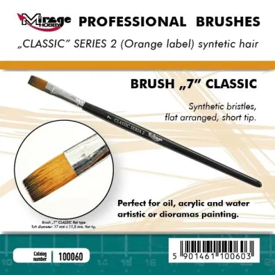 P�dzelek p�aski high quality classic rozm 7