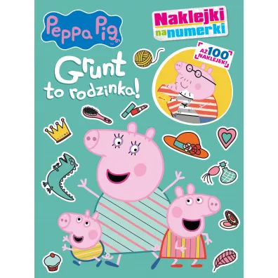 Grunt to rodzinka!. Naklejki na numerki. �winka Peppa