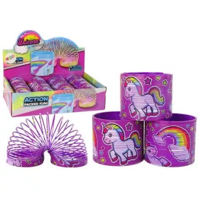 Spr�yna fioletowa jednoro�ec 6cm LeanToys