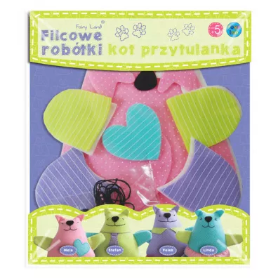 Filcowe rob�tki - Kot przytulanka Mela Stnux