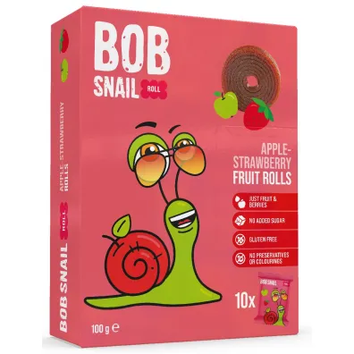 Bob Snail Przek�ski roll jab�ko - truskawka bezglutenowe 100 g