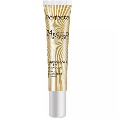 Perfecta 24K Gold & Rose Oil przeciwzmarszczkowy krem pod oczy 15 ml