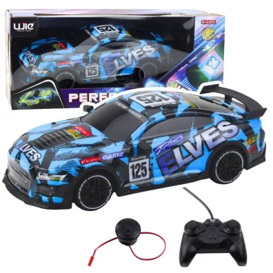 Autko Sportowe R/C niebieskie LeanToys