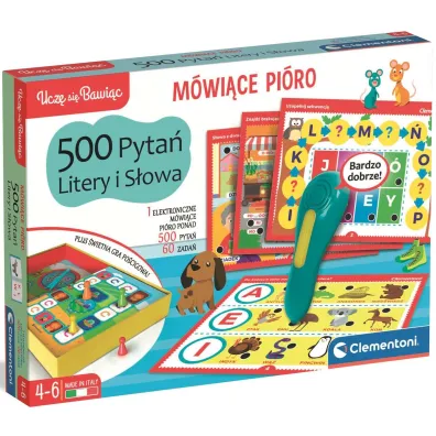 M�wi�ce Pi�ro 500 Pyta� - Litery i S�owa Clementoni
