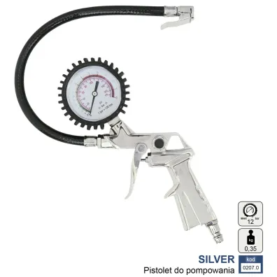 Pistolet do pompowania silver