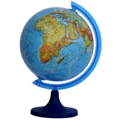 Globus fizyczny 3D 25 cm