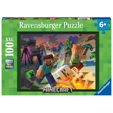 Puzzle 100 el. XXL Monster Minecraft 133338 Ravensburger