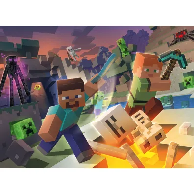 Puzzle 100 el. XXL Monster Minecraft 133338 Ravensburger