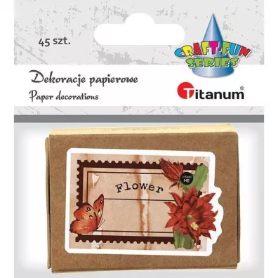Titanum Dekoracje kartonowe notatki w pude�ku 45 szt.