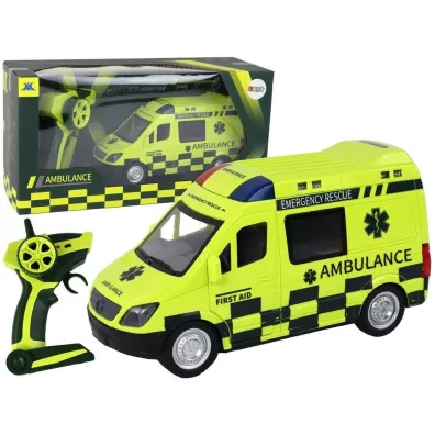 Ambulans R/C �wiat�o ��ty LeanToys
