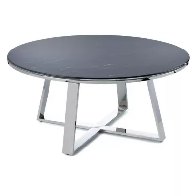 HowHomely Stolik kawowy Trophy Silver Black