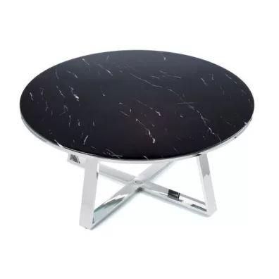 HowHomely Stolik kawowy Trophy Silver Black