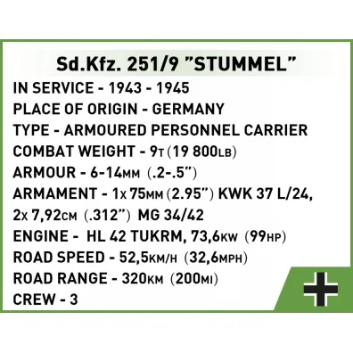 Historical collection wwii Sd.Kfz. 251/9 Stummel