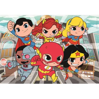 Puzzle 104 el. Maxi SuperColor. DC Super Friends Clementoni