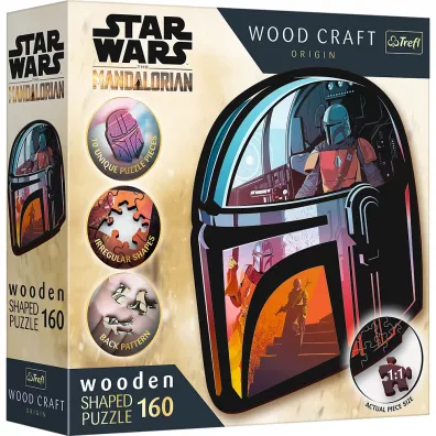 Puzzle drewniane 160 el. The Mandalorian Trefl