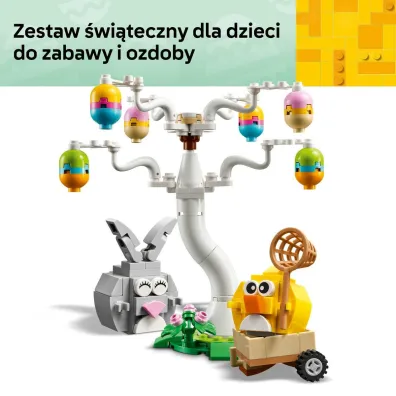 LEGO Iconic Poszukiwanie pisanek z zaj�czkiem i kurczaczkiem 40808