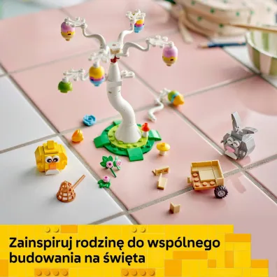 LEGO Iconic Poszukiwanie pisanek z zaj�czkiem i kurczaczkiem 40808