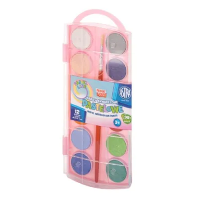 Farby akwarelowe pastel 12 kolor�w ASTRA