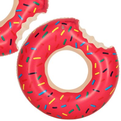 Фото - Надувний круг Kółko do pływania dmuchane Donut różowe 50 cm 3-6lat