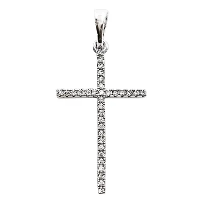 Zawieszka Krzy�yk z Cyrkoniami 28x16mm