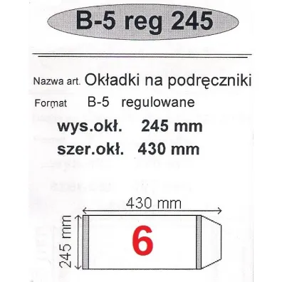 Narnia Ok�adka na podr�cznik B5 regulowana 50 szt.