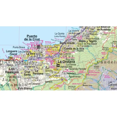 Teneryfa i La Gomera 2w1 przewodnik i mapa laminat
