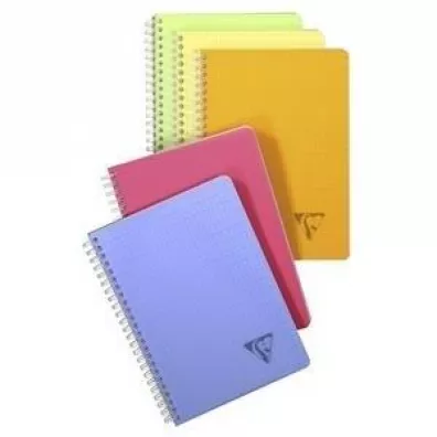 Clairefontaine Koonotatnik A5/90K kratka PP Fresh mix (5szt)