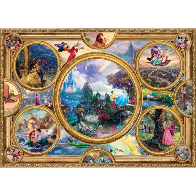 Puzzle PQ 2000 el. Bohaterowie bajek Disneya Schmidt