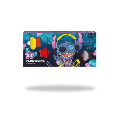 Coolpack, Plastelina 12 kol. Disney Blue - Stitch (54823PTR) 12 szt.