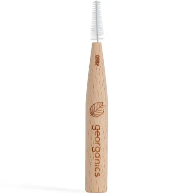 Georganics Szczoteczka mi�dzyz�bowa z drewna bukowego, do codziennej piel�gnacji, 0,6 mm 6 szt.
