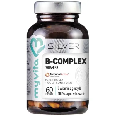 MyVita Silver Pure 100% Witamina B-Complex - suplement diety 60 kaps.
