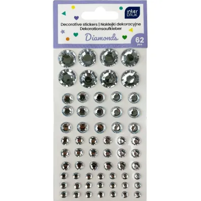 Interdruk Naklejki dekoracyjne Diamonds 62 szt.