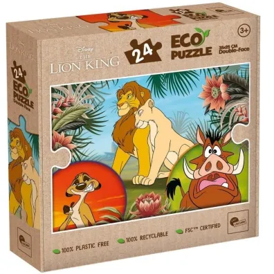 Puzzle dwustronne eko 24 el. Kr�l lew Lisciani