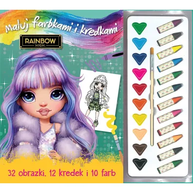 Maluj i koloruj. Rainbow High