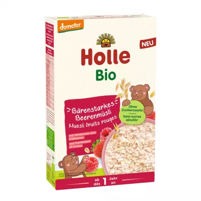 Holle Kaszka musli malina-truskawka po 1. roku 200 g Bio