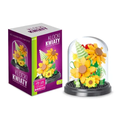 Klocki pod kloszem s�oneczniki 228el