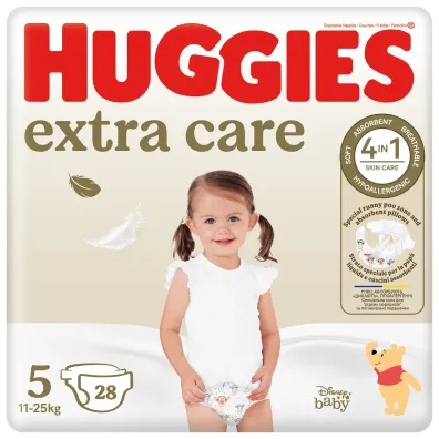 Huggies Pieluchy Jumbo 5 (11-25 kg) Extra Care 28 szt.