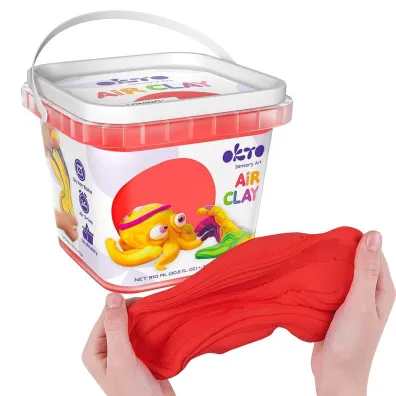 Okto Zestaw lekkiej powietrznej ciastoliny czerwonej 910ml