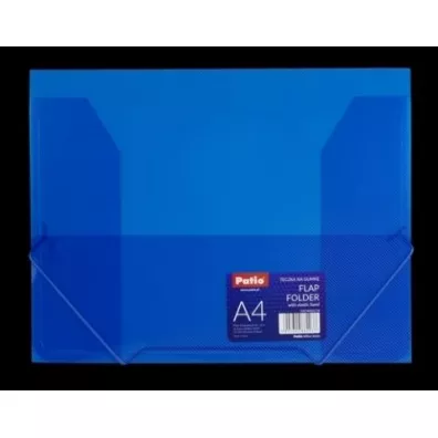 CoolPack Teczka A4 na gumk� transparentna niebieska 31.5 x 24.5 cm