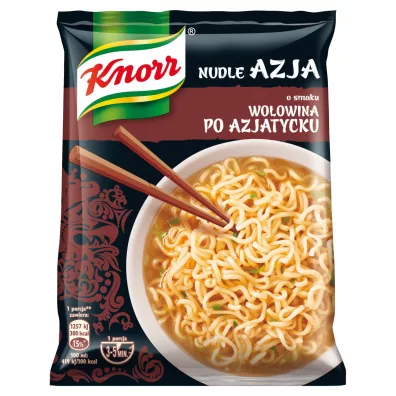Knorr Nudle Azja Zupa-danie instant o smaku wo�owina po azjatycku 68 g