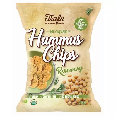 Trafo Chipsy z ciecierzycy z rozmarynem bezglutenowe 75 g Bio