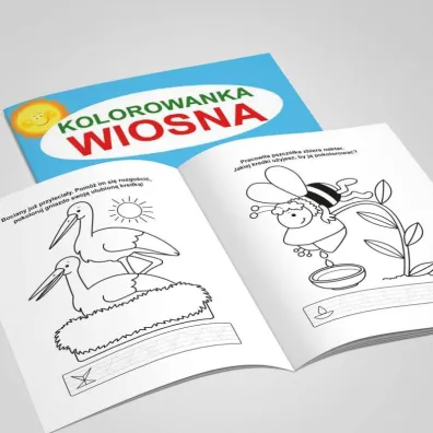 Wiosna kolorowanka
