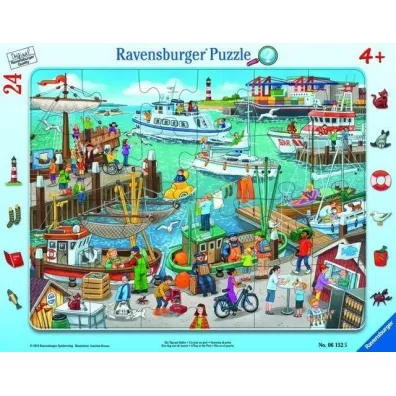 Puzzle ramkowe 24 el. Dzie� w porcie Ravensburger