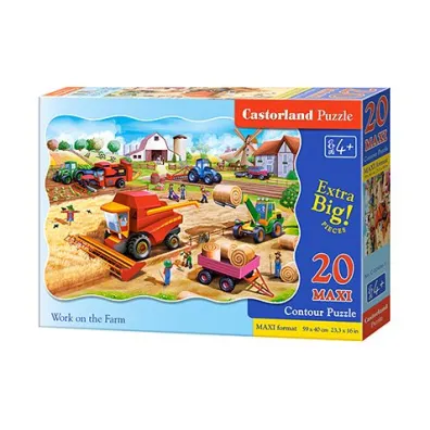 Puzzle maxi 20 el. Praca na farmie Castorland