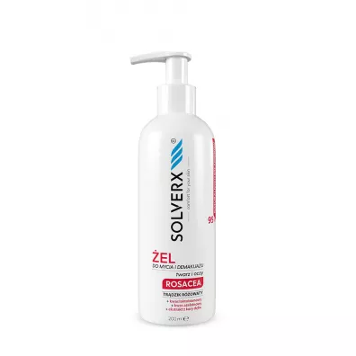 Solverx �el do mycia i demakija�u twarzy do sk�ry z tr�dzikiem r�owatym 200 ml
