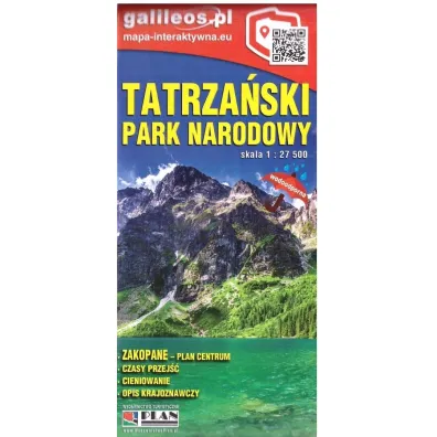Mapa turystyczna Tatrza�ski Park Narodowy 1:27 500